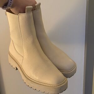 Sam Edelman Beige Ankle Booties